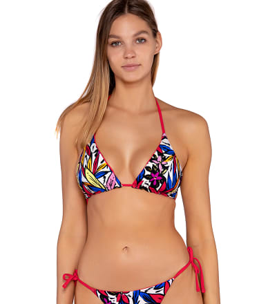 Sunsets Bold Blossom Reversible Starlette Triangle Bikini Top Reviews