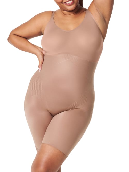 Thinstincts 2.0Closed Bust Mid-Thigh Bodysuit