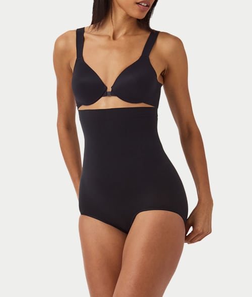 Spanx Everyday Seamless Shaping High-waist Brief In Black