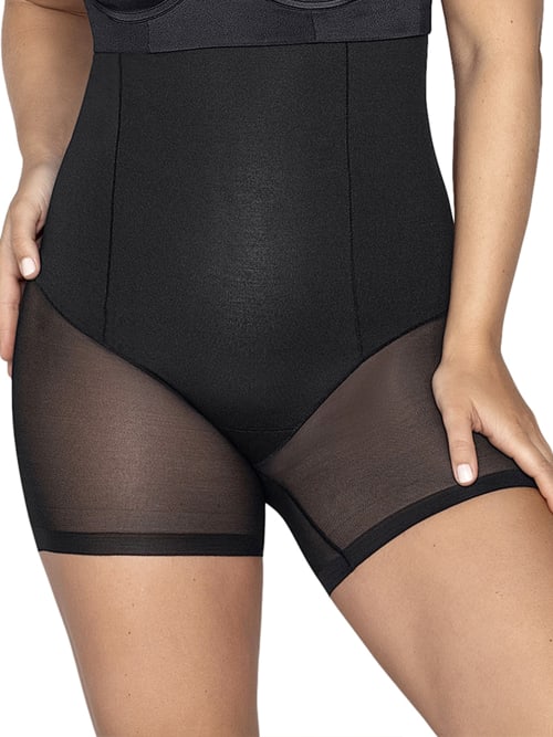 Leonisa Firm Control High-waist Shaping Short In Black