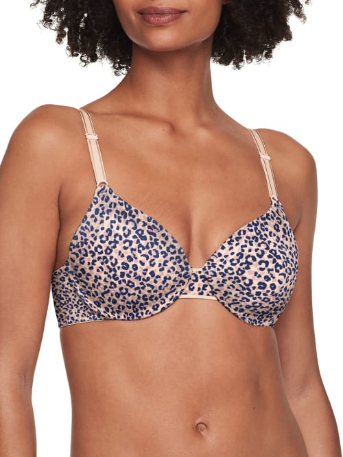 Shop Warner's This Is Not A Bra T-shirt Bra In Layered Leo