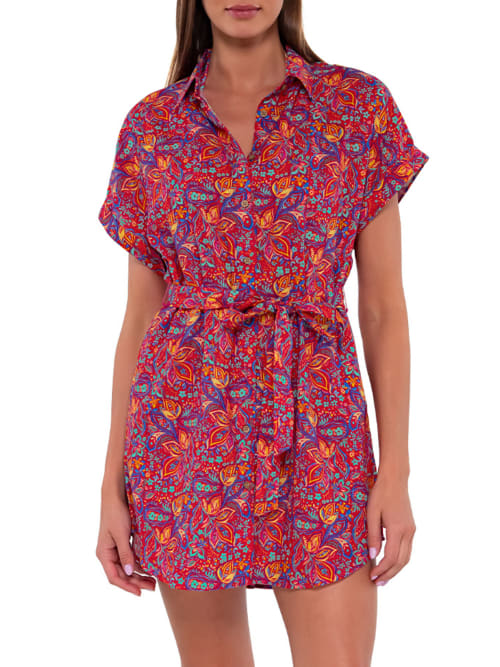Shop Sunsets Lucia Cover-up Dress In Rue Paisley