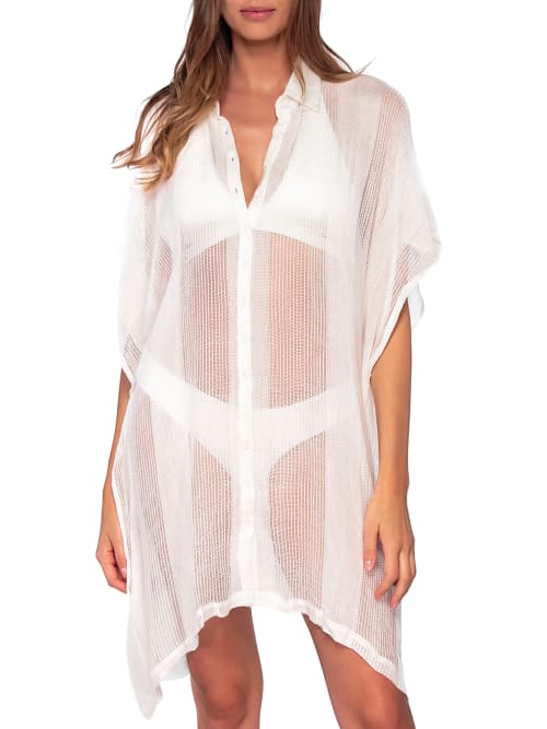 Sunsets Shore Thing Tunic Cover-up In Paloma