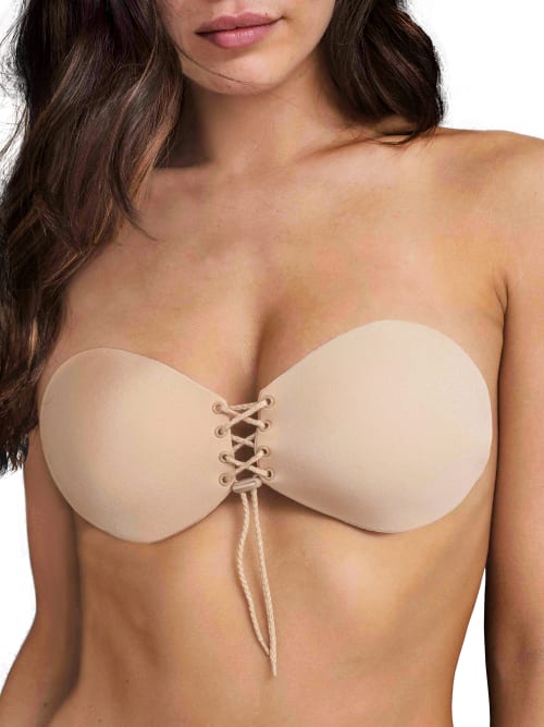 Lace-Up Adhesive Bra