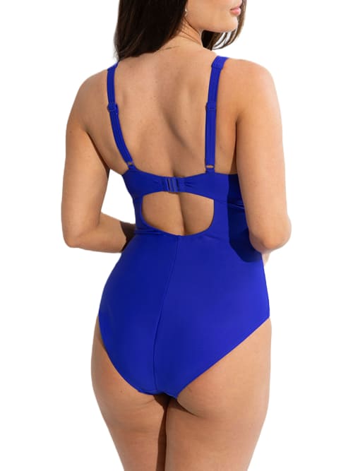 Pour Moi Bow Front Underwire One-piece In Ultramarine