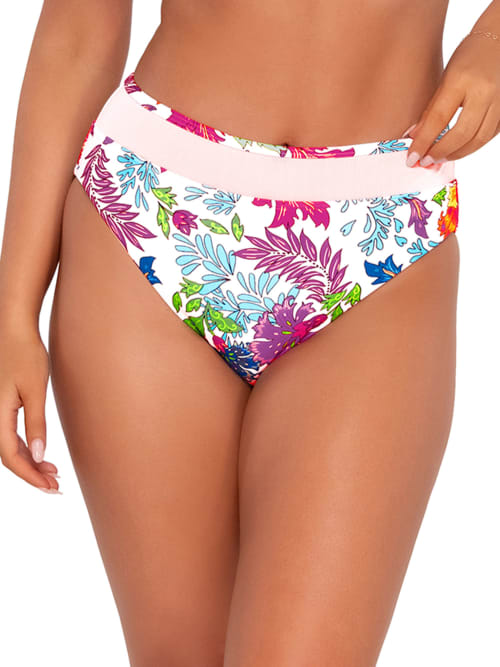 Printed Annie High-Waist Bikini Bottom