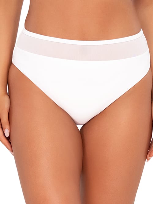 Sunsets Annie High-waist Bikini Bottom In White
