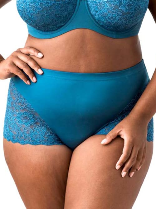 Shop Elila Isabella Lace Boyshort In Teal