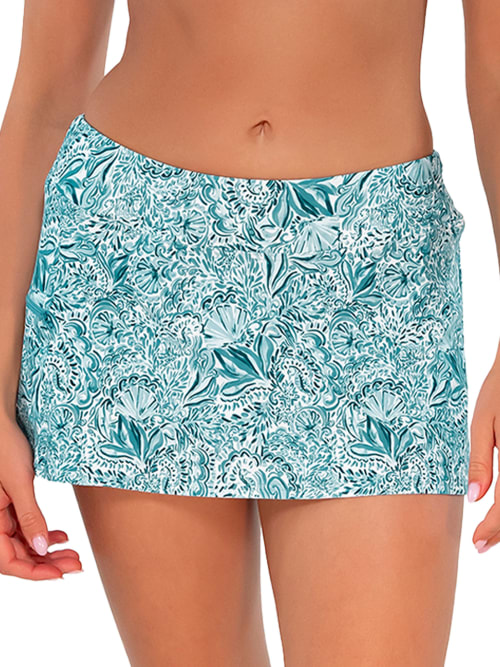 Printed Sporty Skirted Bikini Bottom