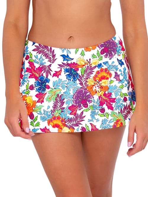 Printed Sporty Skirted Bikini Bottom