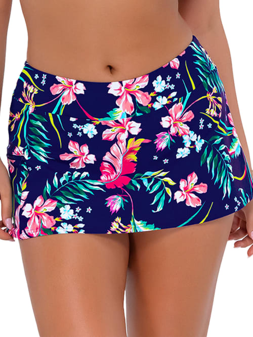 Printed Sporty Skirted Bikini Bottom