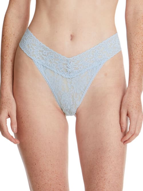 Hanky Panky Signature Lace Original-rise Rolled Thong In Partly Cloudy