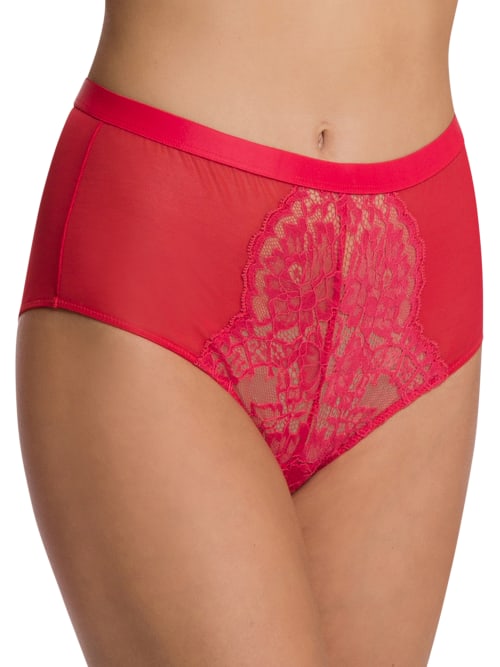 Wolford Belle Fleur Shaping Brief In Rouge