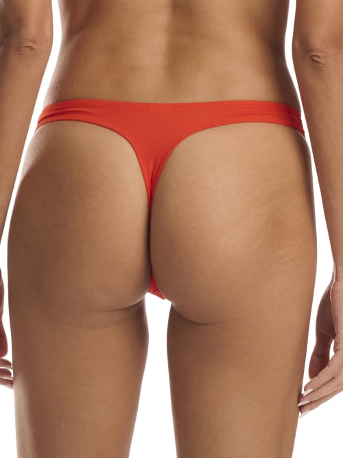 Wolford Logo Obsessed Thong In Red Glow