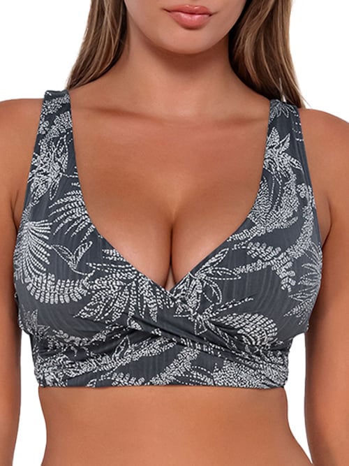 Printed Elsie Underwire Wrap Bikini Top