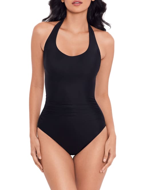 Shop Miraclesuit Rock Solid Utopia Underwire One-piece In Black