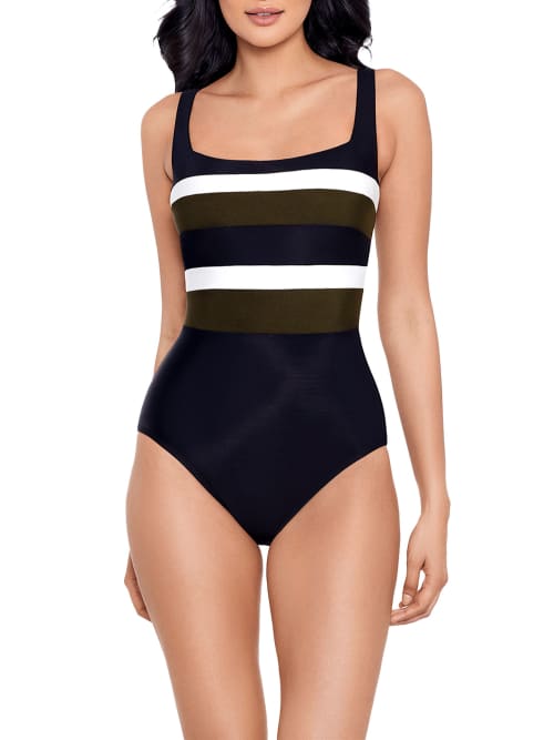 Shop Miraclesuit Spectra Trinity Underwire One-piece In Black