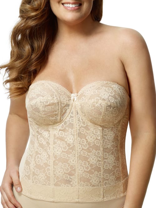 Lace Strapless Longline Bra