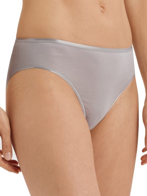 Hanro 100% Cotton Underwear Midi Brief Hi Cut Seamless in White 1626