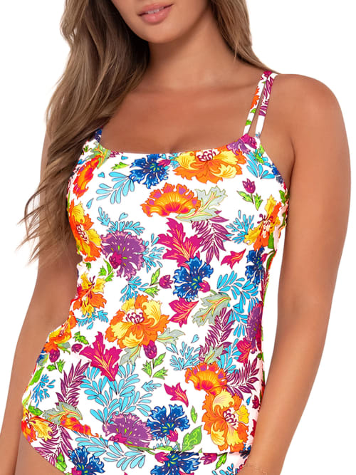 Sunsets Printed Taylor Underwire Tankini Top In Multi