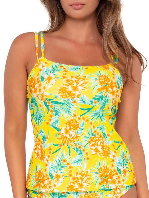 Printed Taylor Underwire Tankini Top