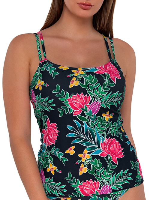 Printed Taylor Underwire Tankini Top