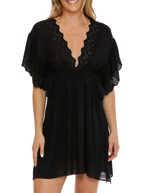 Becca Barbados Pull-over Tunic Cover-up In Black