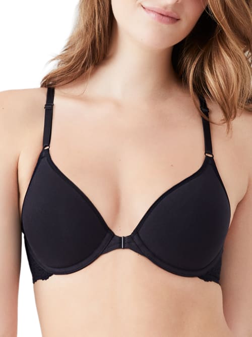 Shop B.tempt'd By Wacoal Inspired Eyelet Front-close T-shirt Bra In Night