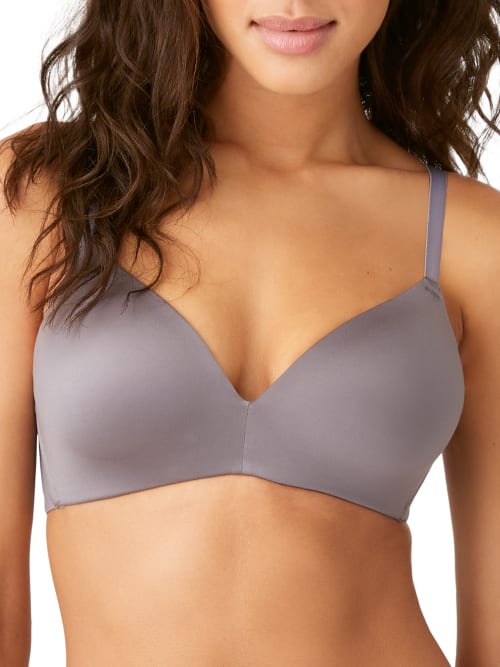 B.tempt'd By Wacoal Future Foundations Wire-free Plunge T-shirt Bra In Shark
