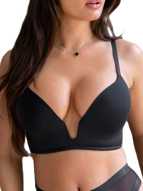 Pour Moi Definitions Low-back Push-up Multiway Bra In Black
