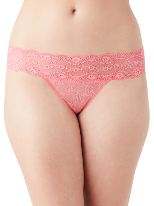 B.tempt'd By Wacoal Lace Kiss Thong In Tea Rose