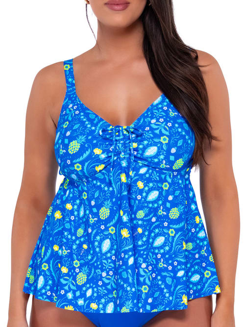 Sunsets Marin Underwire Tankini Top In Blue