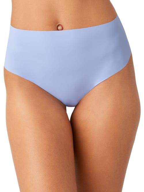 B.tempt'd By Wacoal B.bare High-waist Thong In Purple Impression