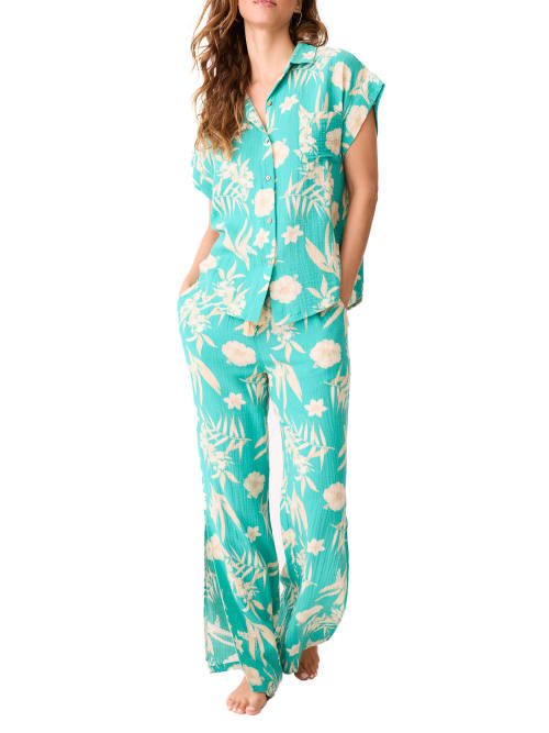 Tahitian Tropics Woven Pajama Set