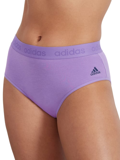 Adidas Originals Cotton Bikini In Violet Fusion