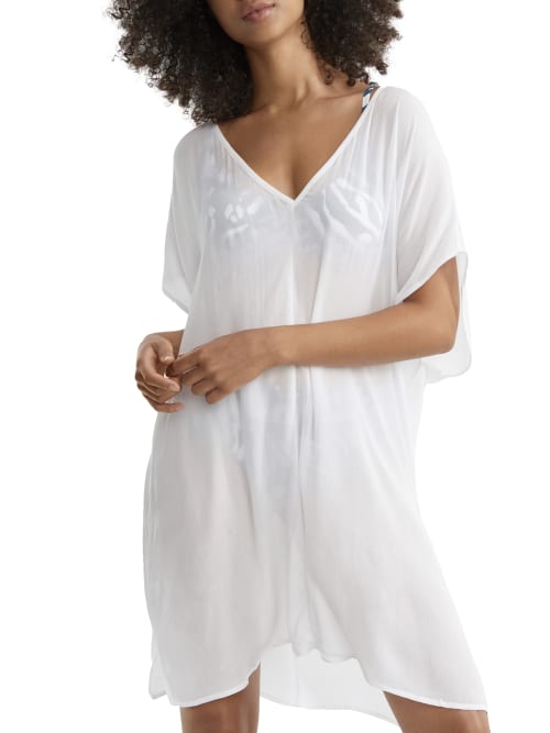 Anne Cole Signature Live In Color Easy Tunic Cover-up In White