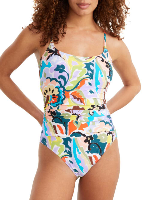 Anne Cole Signature Kashmir Paisley Maillot One-piece In Multi