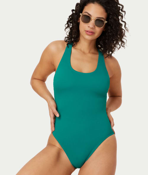 Shop Andie Tulum One-piece In Peacock