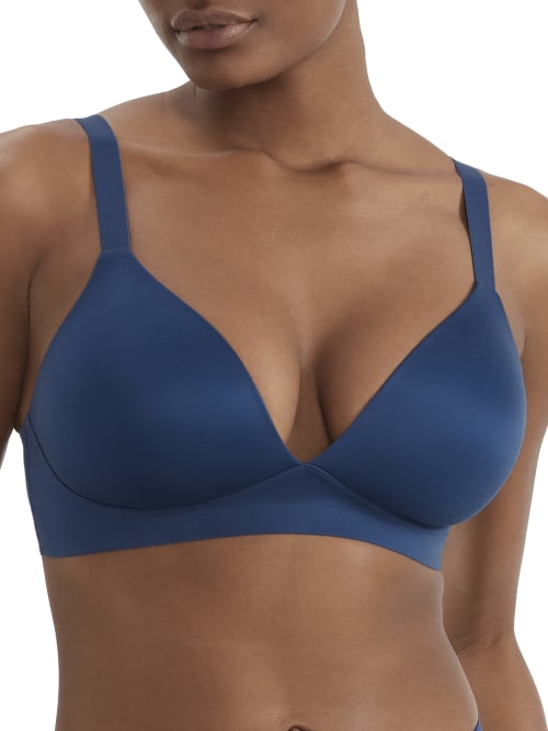 Shop Bali Comfort Revolution Soft Touch Perfect Wire-free Bra In Regal Navy