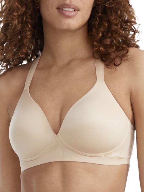 Shop Bali Comfort Revolution Ultimate Wire-free Support T-shirt Bra In Almond