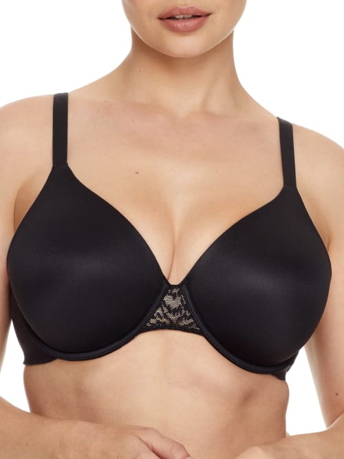 Bali Comfort Revolution Soft Touch Perfect T-shirt Underwire Df3468 In Black Almond