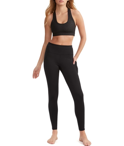 Shop Bare The High Impact High-waist Leggings In Black