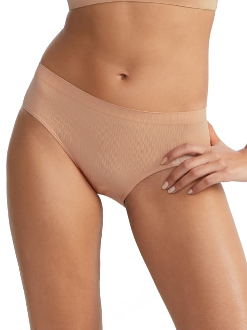 Bare The Easy Everyday Seamless Hipster In Hazel Ribbed