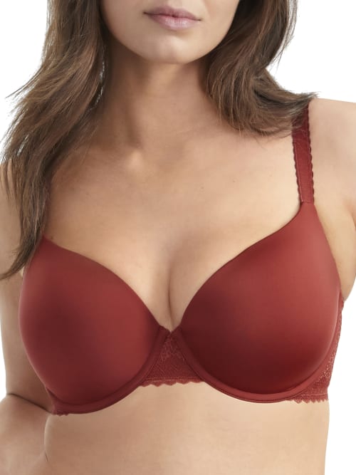 Bare The  Demi Lace Wing Bra In Spiced Apple