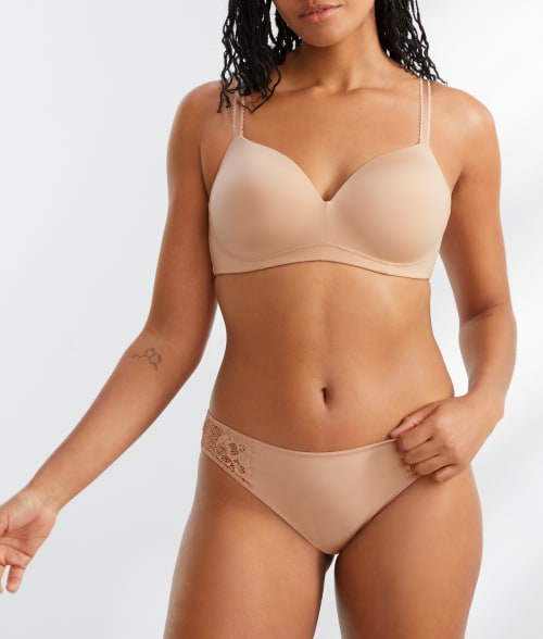Bare The Wire-free Smoothing T-shirt Bra In Hazel
