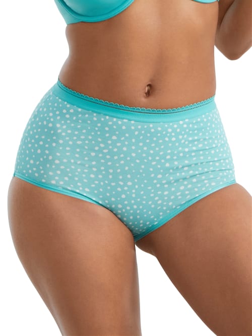 Bare The Easy Everyday Cotton Brief In Lagoon Dot