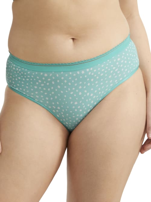 Bare The Easy Everyday Cotton Hipster In Lagoon Dot