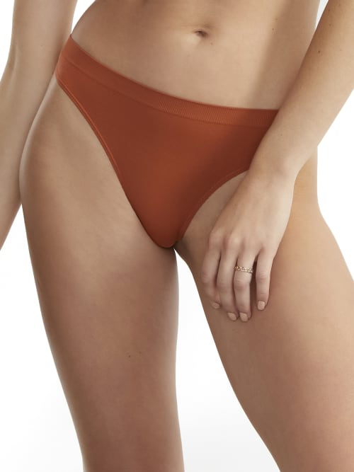 Bare The Easy Everyday Seamless Thong In Cinnamon