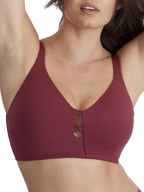 Shop Bare The Absolute Wire-free Minimizer In Maroon Banner