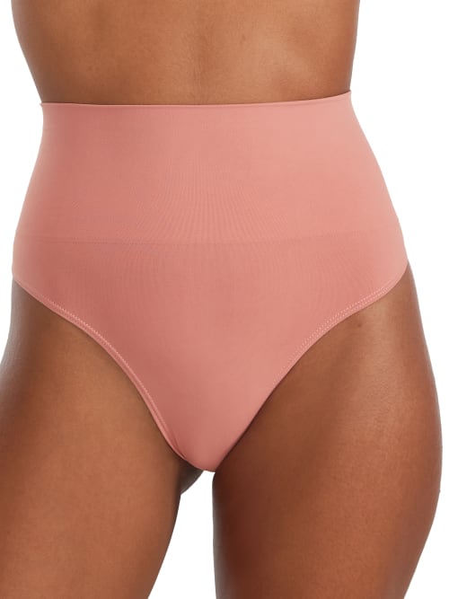 Shop Bare The Smoothing Seamless Thong In Ash Rose